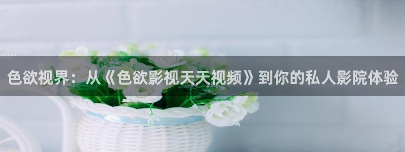 晴天影视免费观看：色欲视界：从《色欲影视天天视频》到你的私人影院体验